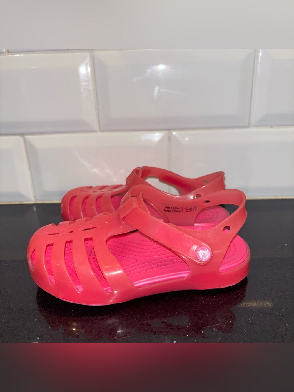 Crocs Isabella jelly fisherman sandals Size 7 C7 Girls